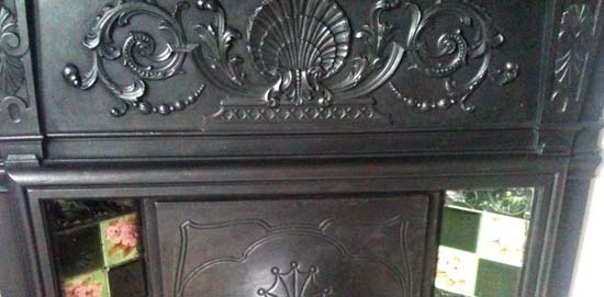 victorian cast iron fireplace